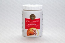 Трепанг морской женьшень с хитозаном (Sea cucumber extract + Chitosan), 60 капсул