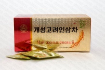 Чай из красного кэсонского 6-летнего женьшеня, Кэсон Коре Инсам Чха, в гранулах 30 пакетиков по 3 г
